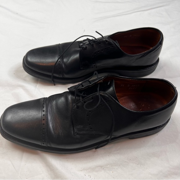 ALLEN EDMONDS 3912 Sz 9.5B Black Leather Cap-Toe Oxford MADE IN USA L080922 main image 6